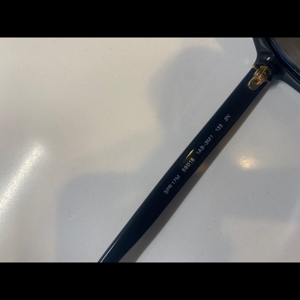 Prada SPR17M Sunglasses Black Gold - Picture 2 of 5
